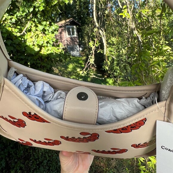 COACH Coachtopia Ergo Bag Caterpillar Print Bag CQ826 NWT AUTHENTIC - Picture 7 of 13